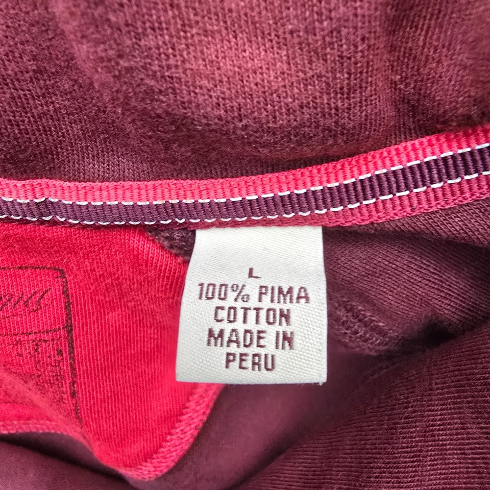Tommy Bahama Quarter Zip Pullover Sweater Dusty Rose Mauve Men's Large Casual - Picture 7 of 16